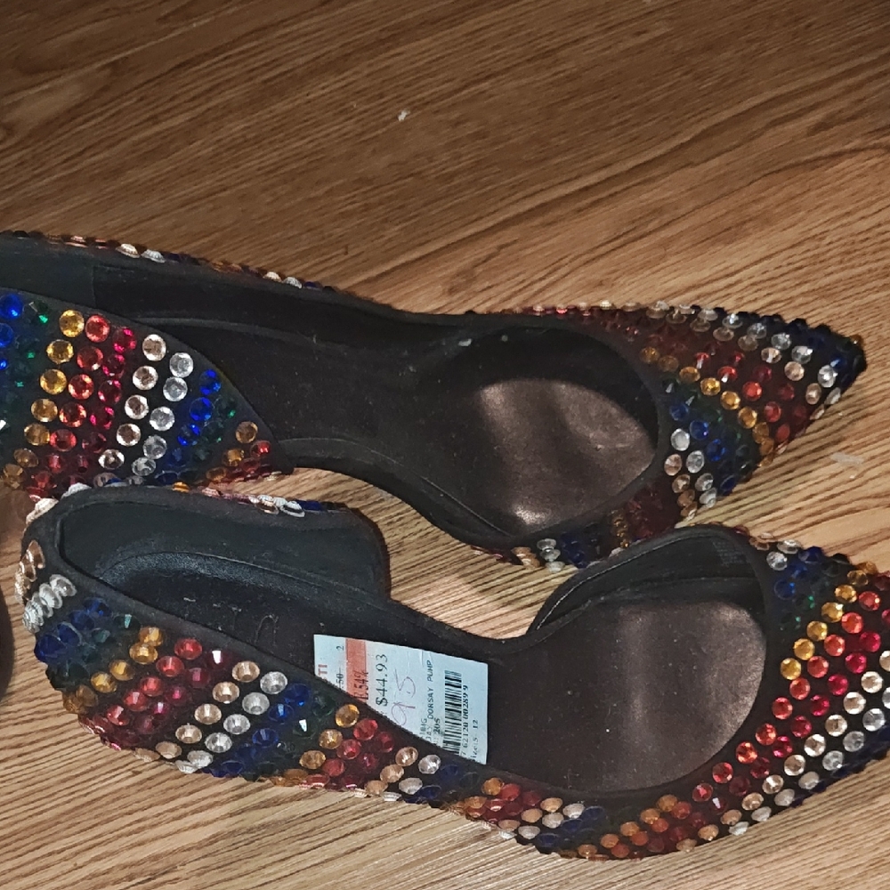 INC International Concepts Multicolor Studded Heels